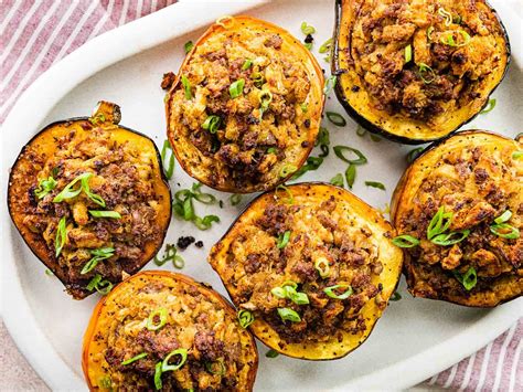 The Best Stuffed Acorn Squash - Dinner, then Dessert