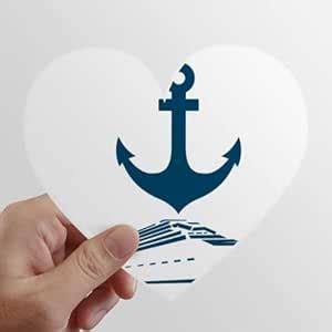 N/A Anchor Ferry Navigation Objects Heart Vinyl Sticker Bicycle Bottle ...