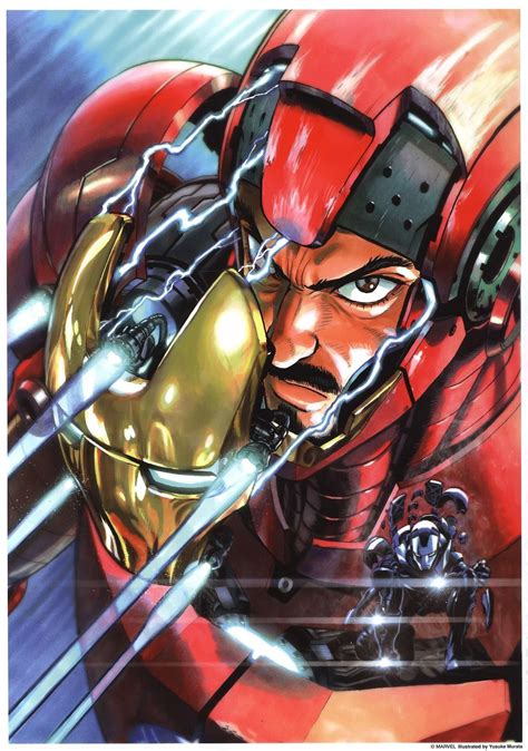 Iron Man by Yusuke Murata | 村田 雄介 * | Iron man art, Marvel artwork ...