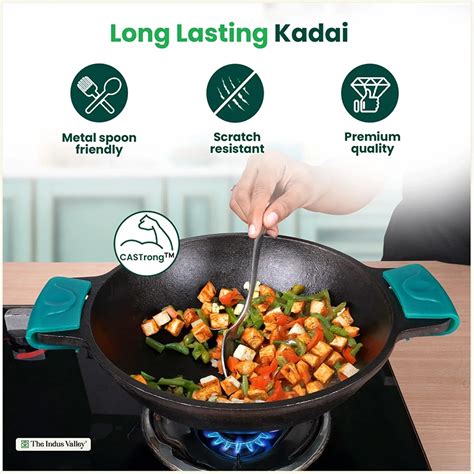 Buy Cast iron Deep Kadai / kadhai Online in India at Best price – The ...