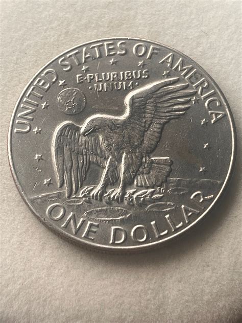 1974 Eisenhower One Dollar D Mint Mark US Coin Old Vintage United ...