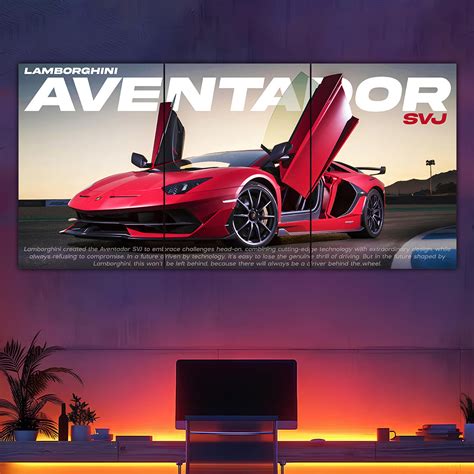 Lamborghini Aventador Split Poster – Frame Kro