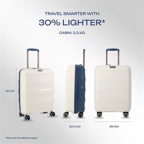 Safari Aeroglide Trolley Bag with anti-scratch shell, TSA lock and Anti ...