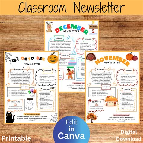 Image result for Classroom Newsletter