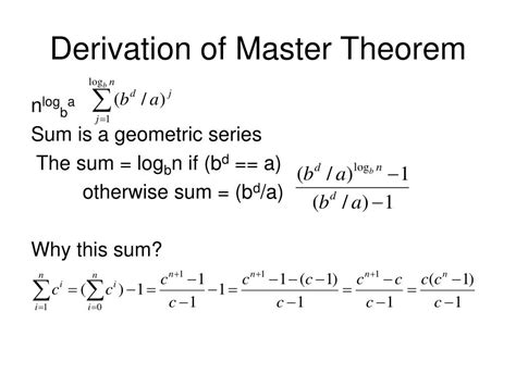 Image result for Master Theorem Examples