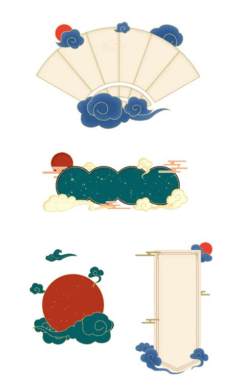 Korean traditional cloud Vectors - Download Free High-Quality Vectors ...