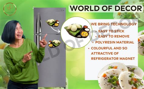 Buy idli (South Indian Food) Miniature Food 3D Fridge Magnet Best ...