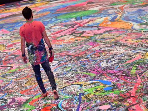 World’s Biggest Canvas Painting By Sacha Jafri