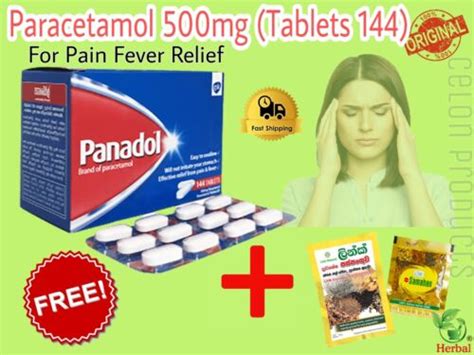 Panadol Paracetamol 500mg Tablets - 144 Count, Headache, India | Ubuy