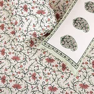 Buy Plarsh Comfort 100% Cotton Jaipuri Sanganeri Hand Block Print 240 ...