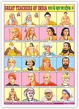 Buy IndiaBook online Great Teachers Of India Chart (Size 70 X 100 Cms ...
