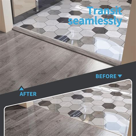 Buy Art3d 4 FT Self Adhesive Vinyl Floor Transition Strip, Laminate ...