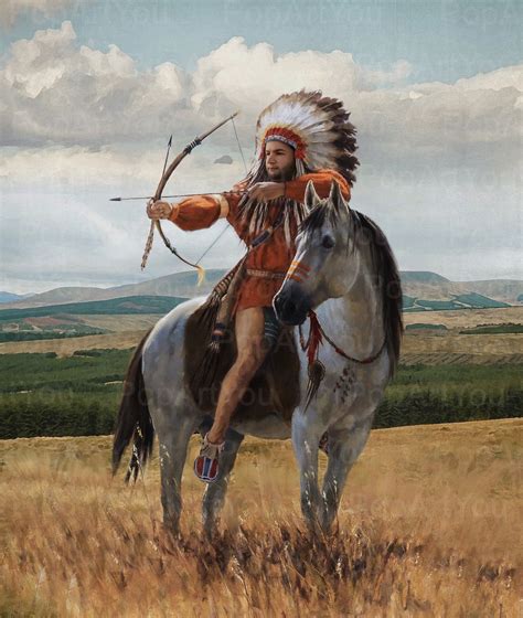Native American Warrior Portrait