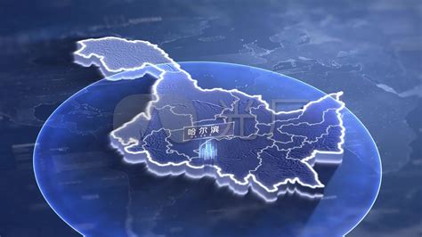 黑龙江城市分布-矢量地图AI素材免费下载_红动中国