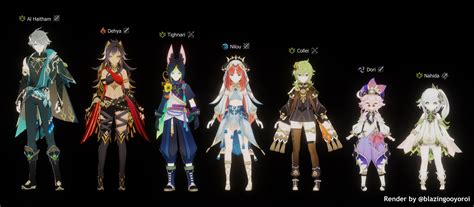 Sumeru Characters Render : r/Genshin_Impact_Leaks