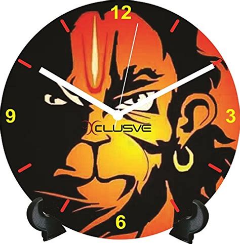 Xclusve Hanuman Para Shaurya Table Clock : Amazon.in: Home & Kitchen