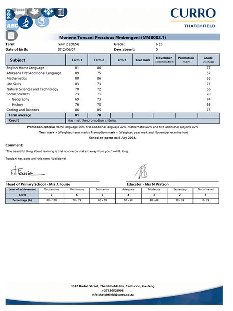Image result for Academic Repport Example