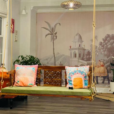Heritage Wooden Reversible Swing – Timeless Elegance for Your Living S ...