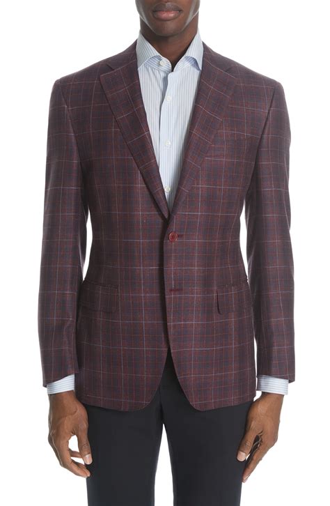 Canali Siena Classic Fit Plaid Wool Blend Sport Coat, $847 | Nordstrom ...