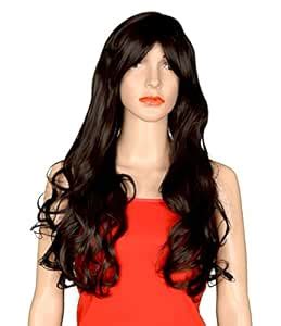 BIGWAVE® full head hair Wig Natural Brown color Party hair Styling wig ...