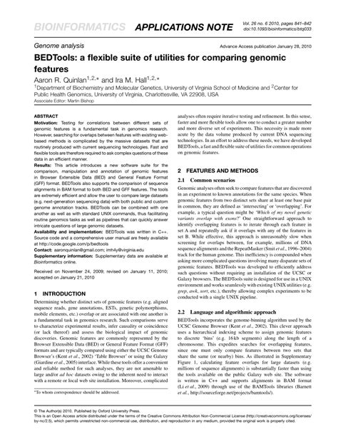 Image result for Quinlan Lab BEDTools Tutorial