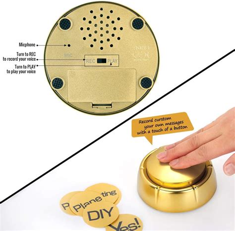 Buy Easy Button Voice Recorder Button Recordable Talking Button Custom ...