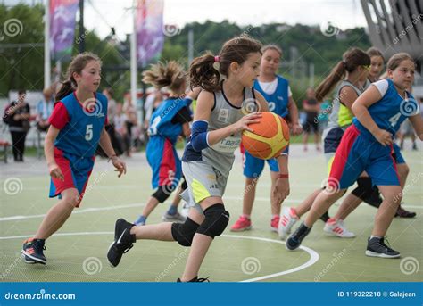 Children Playing Basketball Editorial Stock Photo - Image of fitness ...