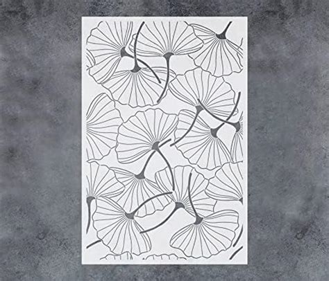 G GSS Designs Large Ginkgo Stencil Botanical Wall Art Home Decor ...