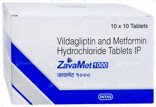 Zavamet 1000 Tablet 10: Uses, Side Effects, Price & Substitutes