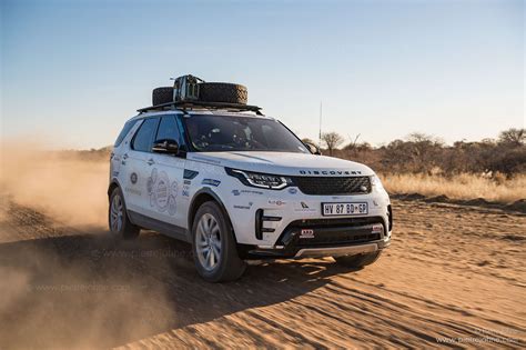 Land Rover Discovery 5 in the wild, Khaudum National Park, Namibia ...