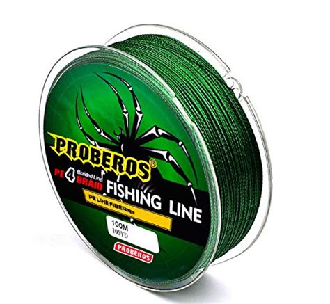 PROBEROS Strong Fishing Line, 0.50mm 80LB 100M PE 4 Strands ...