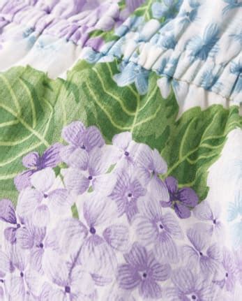 Womens Mommy And Me Sleeveless Hydrangea Print Woven Dress - Spring ...