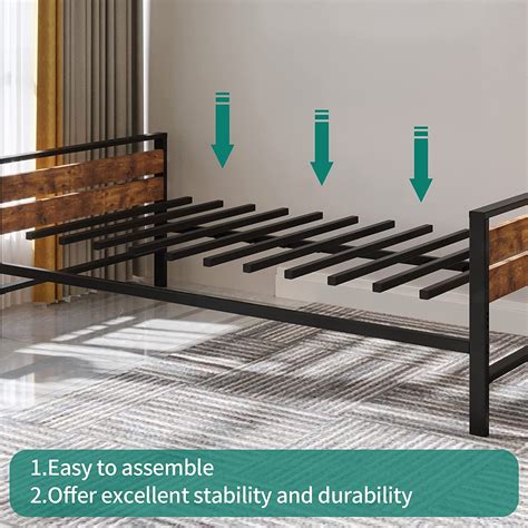 Buy YITAHOME Twin Daybed with Pull Out Trundle / Steel Slat Support ...