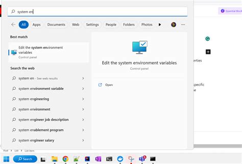 Image result for Environment Variable Control Panel