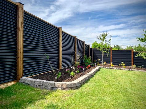 Sheet Metal Fence Panels Corrugated Metal Fence Panels For Privacy