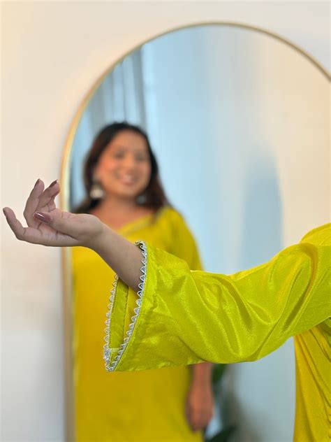 Neon Green Farshi Salwar Suit – KSA Threads