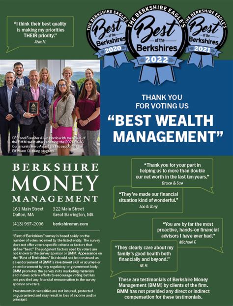 Thank you for voting Berkshire Money Management, Inc. as Best in the ...