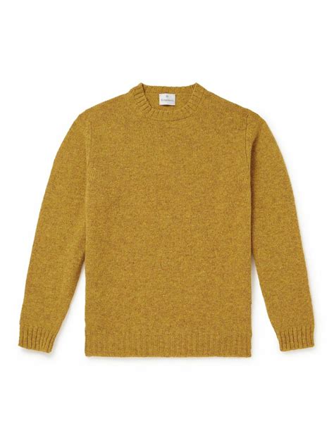 Kingsman - Shetland Wool Sweater - Yellow Kingsman