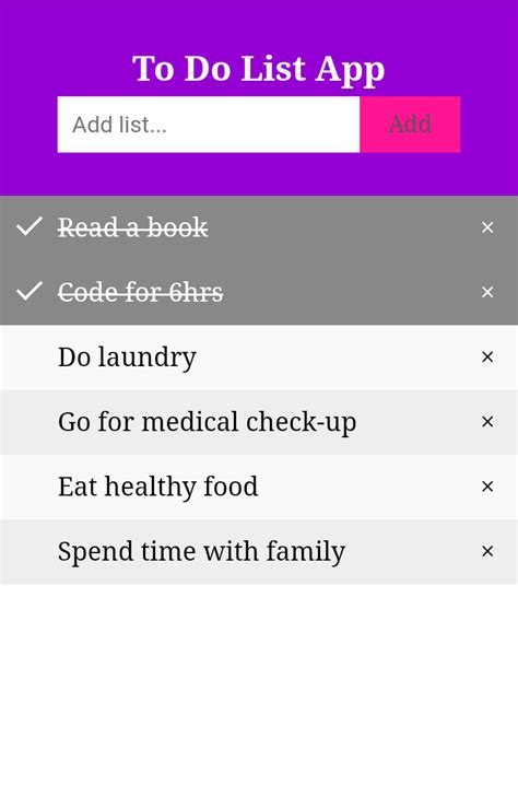 Image result for To-Do List Design HTML/CSS