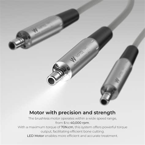 Waldent Ai Implant Touch Implant Motor With 2 Fiberoptic Implant Handp ...