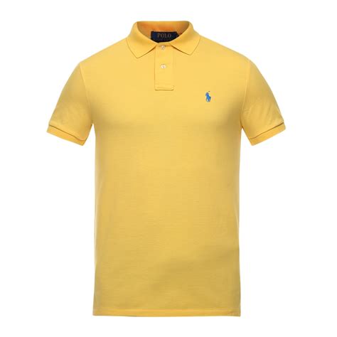 Buy Men Yellow Solid Polos Online - 561924 | The Collective