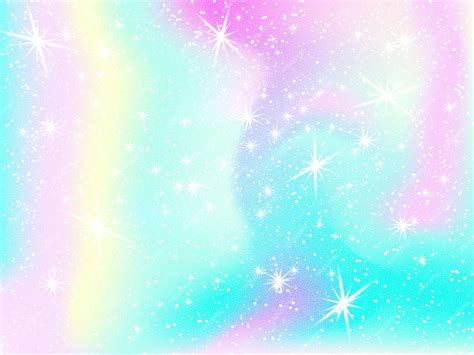 Fond arc-en-ciel de licorne Ciel holographique de couleur pastel Motif ...