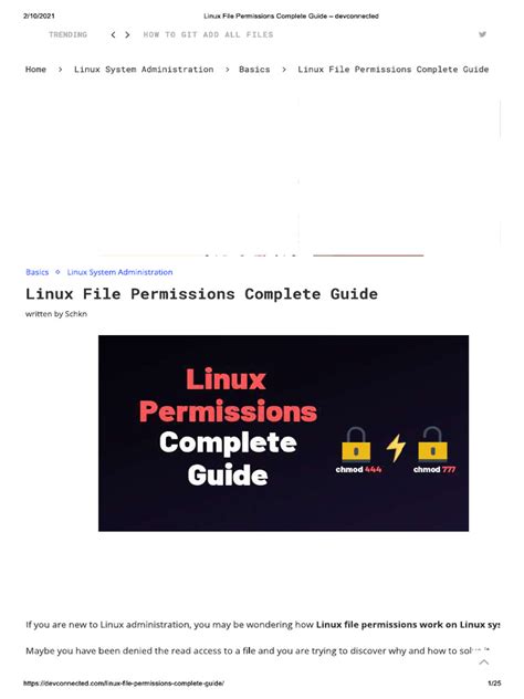 How to Create File Permissions in Linux 的图像结果