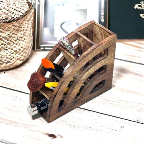 Wooden Twist Handmade Wooden Remote Stand - Multipurpose Storage ...