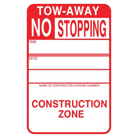 TEMPORARY NO PARKING Cardboard Sign-trafficsafetywarehouse.com