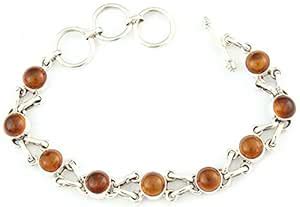 Buy Exotic India Amber Bracelet - Sterling Silver at Amazon.in