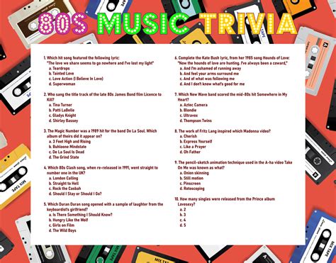 80s Movie Trivia - 10 Free PDF Printables | Printablee