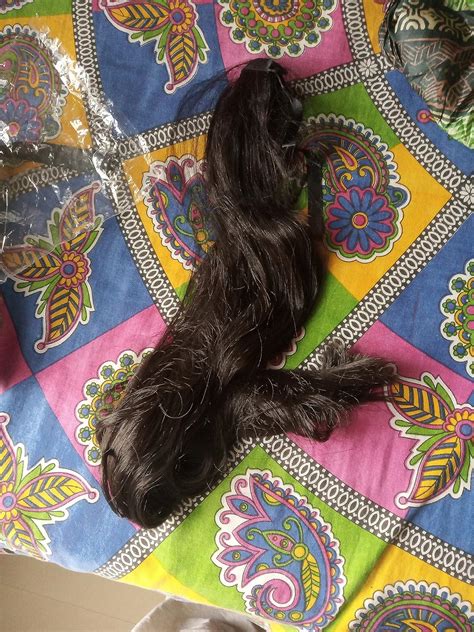 Alx Synthetic Straight Ribbon Tie Up Wrap Around Ponytail Long Hair ...