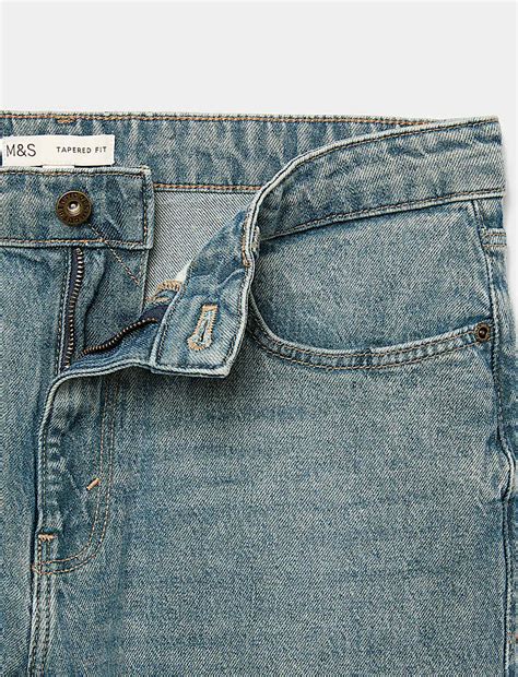 Buy Authentic Tapered Fit Stretch Jeans at Marks & Spencer