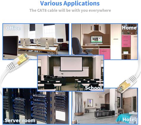 Buy Ethernet Cable 10 ft + 6 ft Cat 8 Cable Zosion RJ45 Internet Patch ...